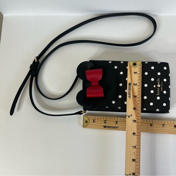 NWOT Disney X Kate Spade Minnie Mouse North South Flap Phone Crossbody  $228 - Picture 7 of 12